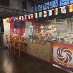 Papa Pretzel - Papa Pretzel Counter inside Greyline Station for sourdough soft pretzels.