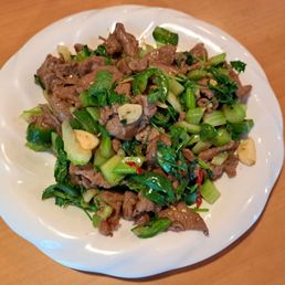 C2 Hunan Style Stir-Fried Beef (aka Stir Fried Yellow Beef) was recommended to me by my server. Celery, jalapeno, cilantro, garlic. C2 Hunan Style Stir-Fried Beef (aka Stir Fried Yellow Beef) was recommended to me by my server. Celery, jalapeno, cilantro, garlic.