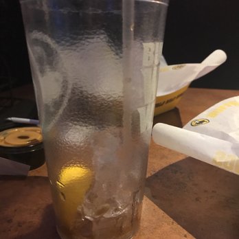 Buffalo Wild Wings - Empty drink - no refills offered or given during our meal - Sports Bars Near Me - Ann Arbor, Michigan