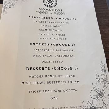 Momonoki - Pre fixed menu - Japanese Near Me - Fountain Valley, California Momonoki - Pre fixed menu - Japanese Near Me - Fountain Valley, California
