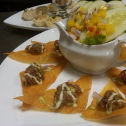 Tuna tar tar wontons