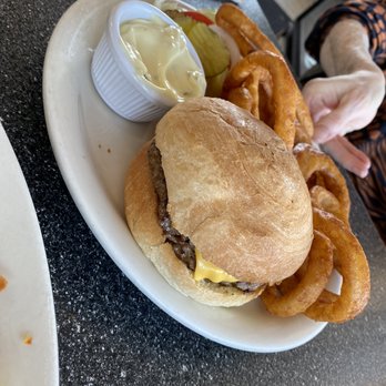 Chubby's Diner - Classic burger with onion rings - Breakfast & Brunch Near Me - Roseville, California Chubby's Diner - Classic burger with onion rings - Breakfast & Brunch Near Me - Roseville, California