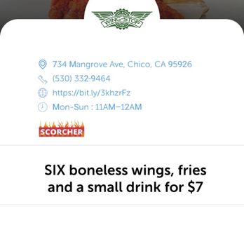 Wingstop - Wingstop offers this deal on oodles but refused to honor it. - Chicken Wings Near Me - Chico, California