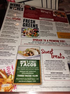 Menu photo 5 Monk's Bar & Grill Wisconsin Dells, WI Menu photo 5 Monk's Bar & Grill Wisconsin Dells, WI