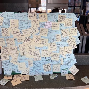 Starbucks - post it notes on a counter in a coffee shop - Coffee & Tea Near Me - Louisville, Kentucky