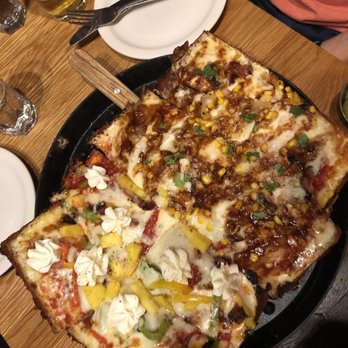 Blue Pan Pizza - Sweety Pie and Southwestern Bbq Chicken - Pizza Near Me - Denver, Colorado