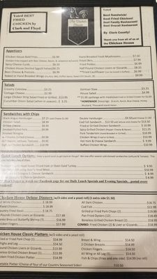 Menu photo 6 Chicken House Sellersburg, IN