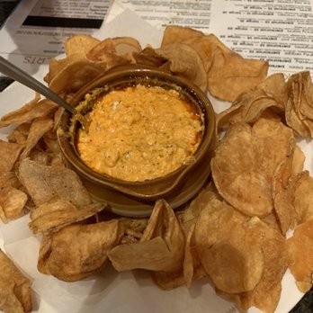 The Copper Pot - Buffalo chicken dip with tater chips! - Pizza Near Me - Clarkesville, Georgia