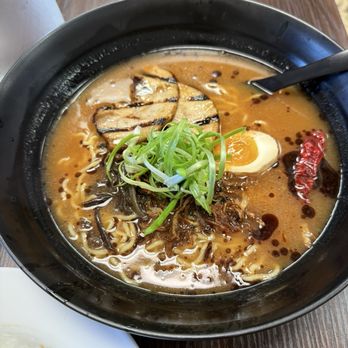 Daruma Ramen and Bowl - Spicy Mayu Tonkotsu Ramen level 1 spicy - Ramen Near Me - Mesa, Arizona Daruma Ramen and Bowl - Spicy Mayu Tonkotsu Ramen level 1 spicy - Ramen Near Me - Mesa, Arizona
