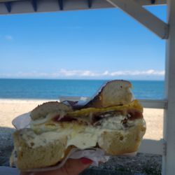 East End Bagel Cafe - Took my BEC to the beach down the road
