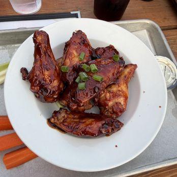 Gunsight Saloon - Huckleberry wings - American Near Me - Columbia Falls, Montana Gunsight Saloon - Huckleberry wings - American Near Me - Columbia Falls, Montana