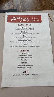 Menu photo 8 Cocina Hermanas Danville, CA