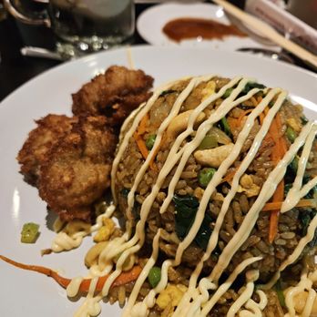 HaiFry - Curry fried rice, I added fried oysters on the side. - Japanese Near Me - Louisville, Kentucky