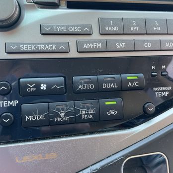 Frankie's Car Wash - Melted controls on dash - Auto Detailing Near Me - Glendale, Arizona