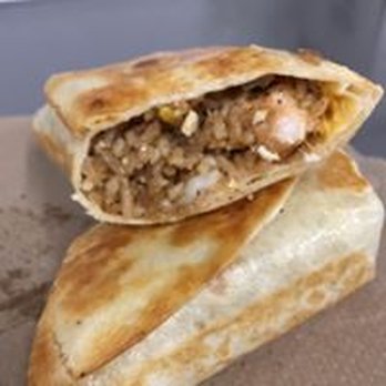 Hibachi Xpress Massillon - a close up of the inside of a burrito - Seafood Near Me - Massillon, Ohio Hibachi Xpress Massillon - a close up of the inside of a burrito - Seafood Near Me - Massillon, Ohio