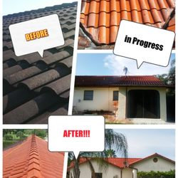 AmeriShine - Roof Cleaning before and after