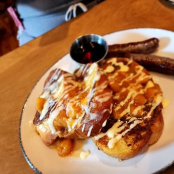 Soby's - Peach french toast - New American Near Me - Greenville, South Carolina