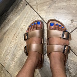 LaVie Nails and Spa - Gel polish pedicure.