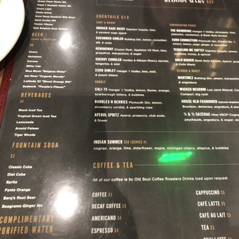 Echo & Rig - Menu - Steakhouses Near Me - Sacramento, California