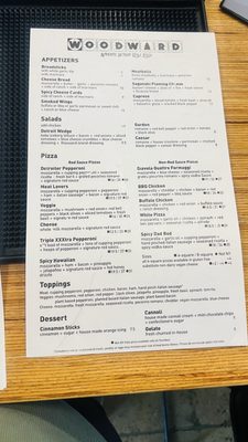 Menu photo 2 Woodward Pizza Edmond, OK Menu photo 2 Woodward Pizza Edmond, OK