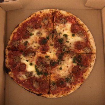 Squirrel's Pizza - Pepperoni and sausage - Pizza Near Me - Savannah, Georgia Squirrel's Pizza - Pepperoni and sausage - Pizza Near Me - Savannah, Georgia
