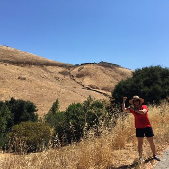 Martin Canyon Creek Trail - Happy hiker getting her steps in. - Hiking Near Me - Dublin, California