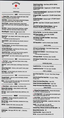 Menu photo 2 Alcazar Tapas Bar Santa Barbara, CA Menu photo 2 Alcazar Tapas Bar Santa Barbara, CA