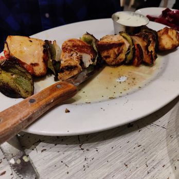 Taverna Kyclades - Bayside - This chicken kebab was substantial. - Greek Near Me - Bayside, New York Taverna Kyclades - Bayside - This chicken kebab was substantial. - Greek Near Me - Bayside, New York