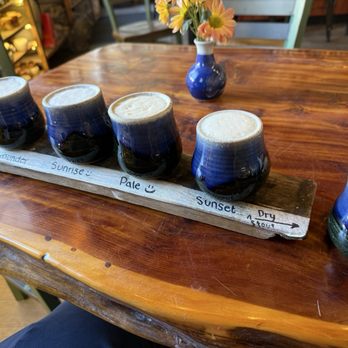 Tumbleroot Pottery Pub - Beer flight - Bars Near Me - Santa Fe, New Mexico
