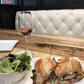 Brix 27 - Chicken Parmesan sandwich with side salad - Wine Bars Near Me - Martinsburg, West Virginia Brix 27 - Chicken Parmesan sandwich with side salad - Wine Bars Near Me - Martinsburg, West Virginia