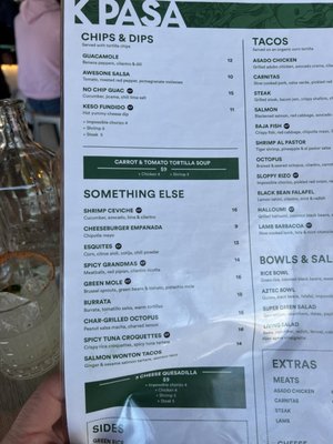 Menu photo 4 K Pasa Sag Harbor, NY Menu photo 4 K Pasa Sag Harbor, NY