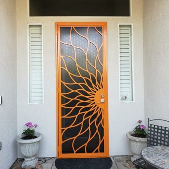 Precision Screens - New Security Door - outside shot - Door Sales/Installation Near Me - Bermuda Dunes, California