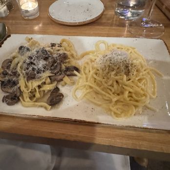 IL Nido - Half Futticcine with Black Traffle and Half Cacio Peppe - Sicilian Near Me - Sherman Oaks, California