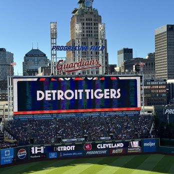 Progressive Field - It was the Guardians v. Tigers tonight. - Stadiums & Arenas Near Me - Cleveland, Ohio