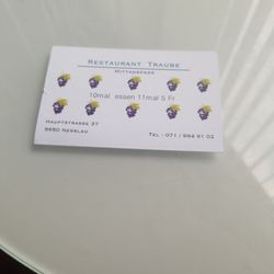 Restaurant Traube - Buy 10 get a free pizza