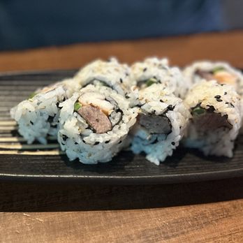 Domo Izakaya - Surf and Turf roll - Sushi Bars Near Me - Destin, Florida Domo Izakaya - Surf and Turf roll - Sushi Bars Near Me - Destin, Florida