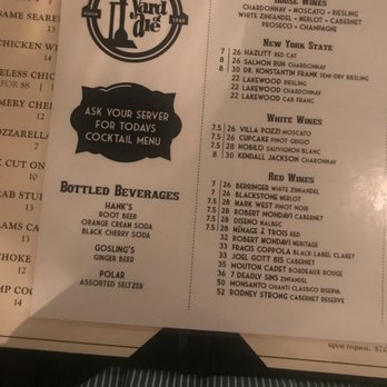The Yard of Ale - Wine and beer menu - New American Near Me - Piffard, New York The Yard of Ale - Wine and beer menu - New American Near Me - Piffard, New York