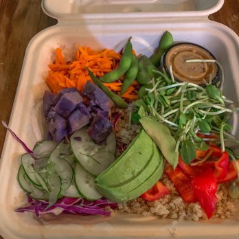 Fork & Salad - Kihei - Buddha bowl with purple potatoes - Salad Near Me - Kihei, Hawaii Fork & Salad - Kihei - Buddha bowl with purple potatoes - Salad Near Me - Kihei, Hawaii