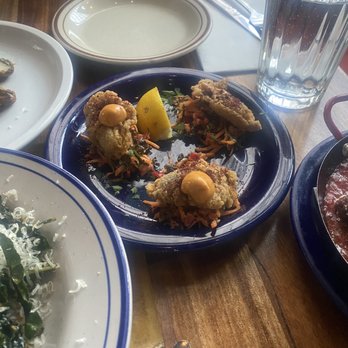 Olea - Polenta fried oysters - yum - Tapas Bars Near Me - Brooklyn, New York