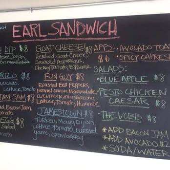 EARL Kaimuki - Menu! - Sandwiches Near Me - Honolulu, Hawaii