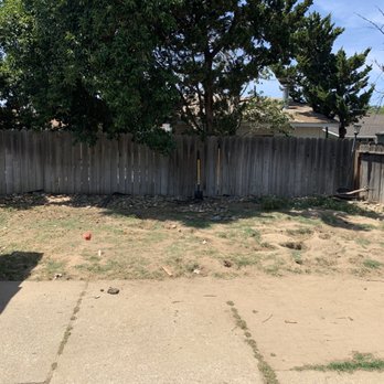 Hernandez One Time Yard Clean Up - Yard before - Junk Removal & Hauling Near Me - Stockton, California