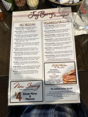 Menu photo 3 Jay Berry's Cafe Renton, WA