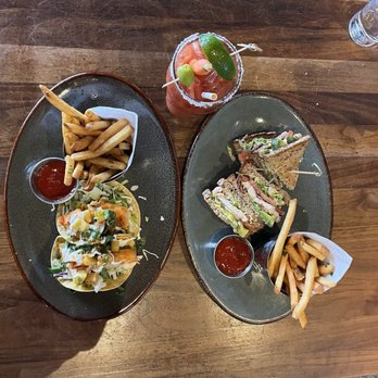 Eureka! - Grilled Chicken Club Sandwich and Al Pastor Fish Tacos | tiktok & insta: @trinhiesworld - American Near Me - San Diego, California