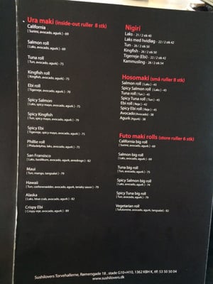 Menu photo 5 Sushi Lovers Charlottenlund, 84