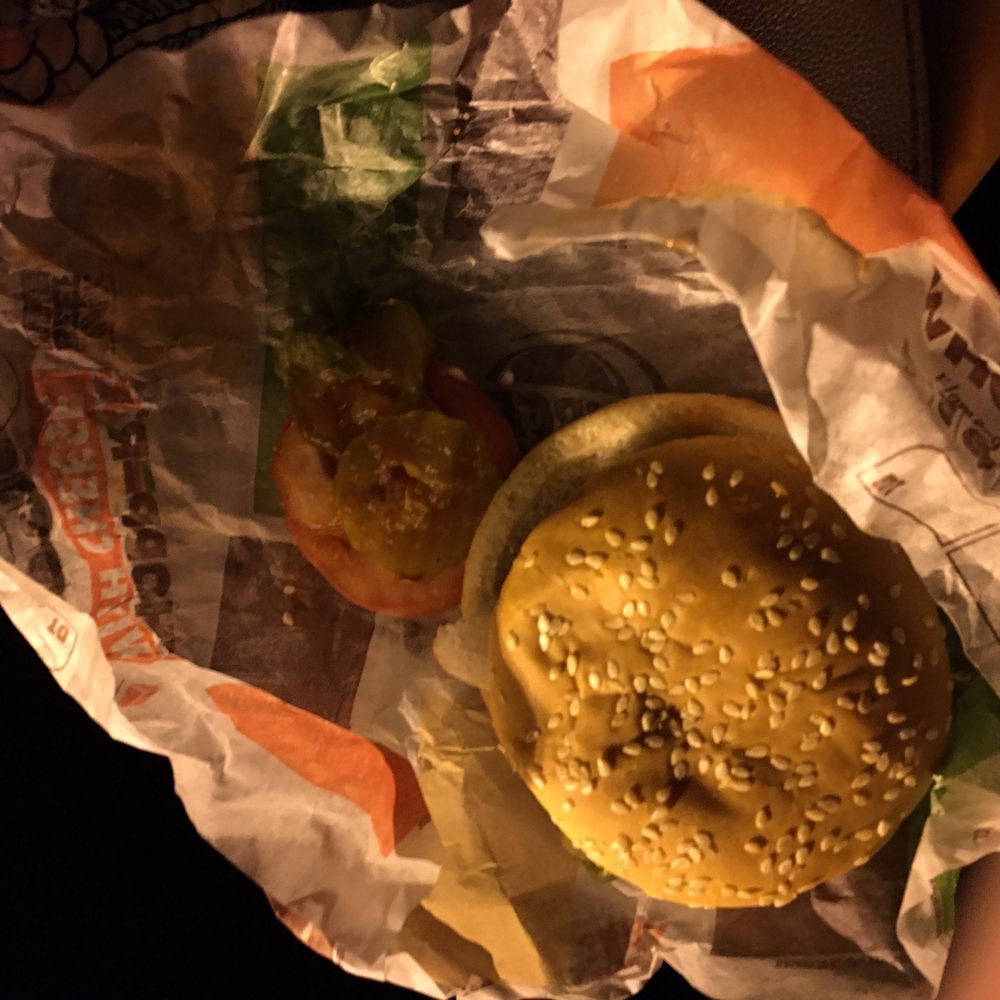 Burger King - The Whopper with tomatoes and pickles that were requested not be added and missing requested cheese - Burgers Near Me - Reading, Pennsylvania Burger King - The Whopper with tomatoes and pickles that were requested not be added and missing requested cheese - Burgers Near Me - Reading, Pennsylvania