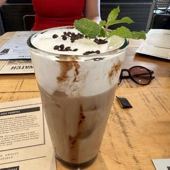 First Watch - Chocolate mint ice coffee - Breakfast & Brunch Near Me - San Antonio, Texas