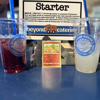 Beyond Bread - Lemonade and prickly pear iced tea (with a side of Pokémon) - Bakeries Near Me - Tucson, Arizona