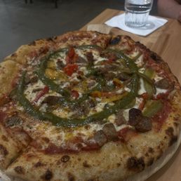 Sausage and Peppers Pizza Sausage and Peppers Pizza