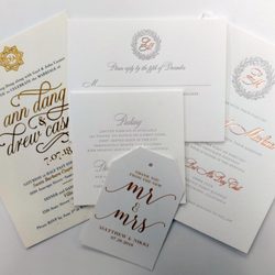 The Copy Shop - Let us put those special touches on your wedding announcements and invitations. Letterpress, foil, custom dies and more!