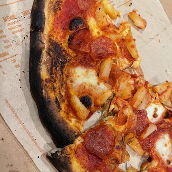 Blaze Pizza - Chard crust and a hole in my pizza. - Salad Near Me - Hemet, California Blaze Pizza - Chard crust and a hole in my pizza. - Salad Near Me - Hemet, California